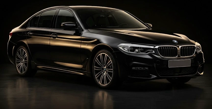 Чёрный BMW 5 Series